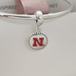 Pandora University of Nebraska Exclusive Dangle Charm S925 Silver with box